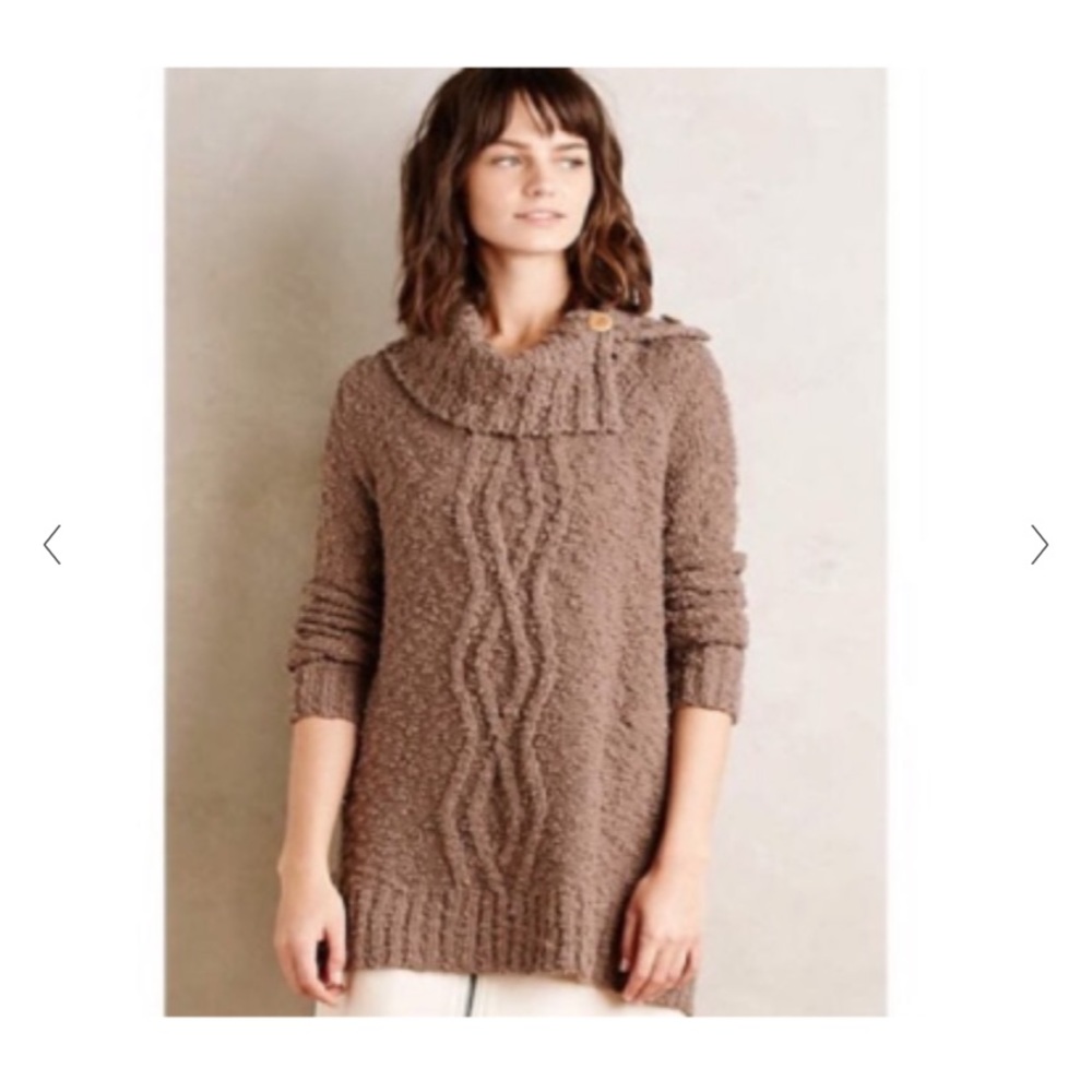 Anthropologie Moth cotton tunic sweater